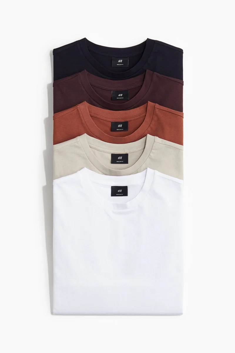 H&M 5-pack Regular Fit T-shirts