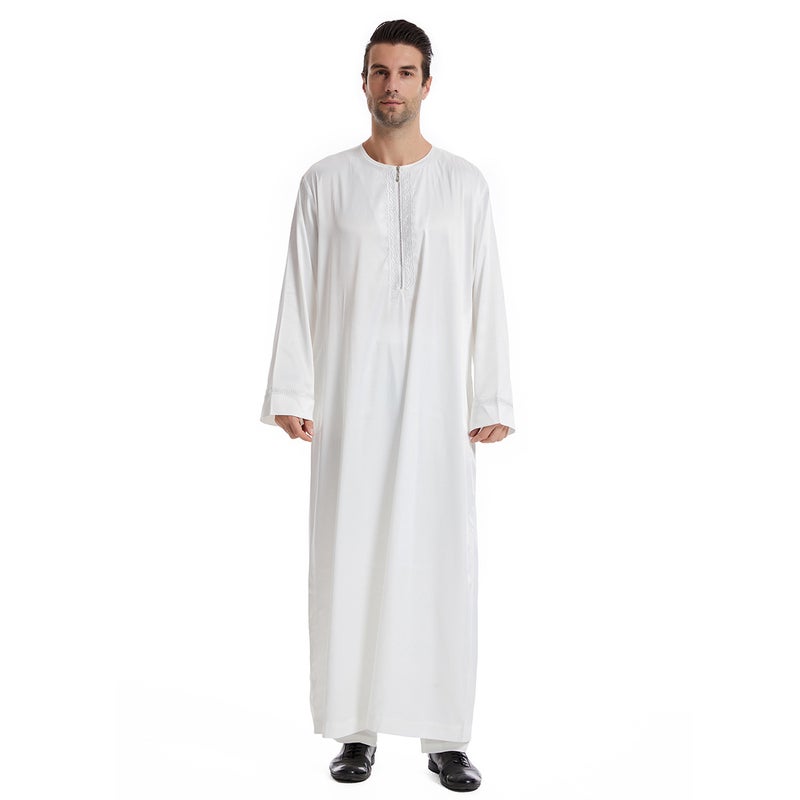 Men's Long Sleeve Cotton Blend Ethnic Kurta Casual Wear - Image 3