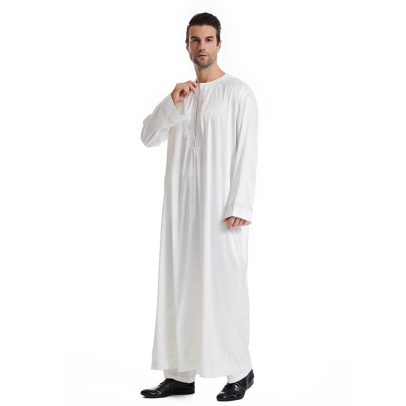 Men's Long Sleeve Cotton Blend Ethnic Kurta Casual Wear - Image 4