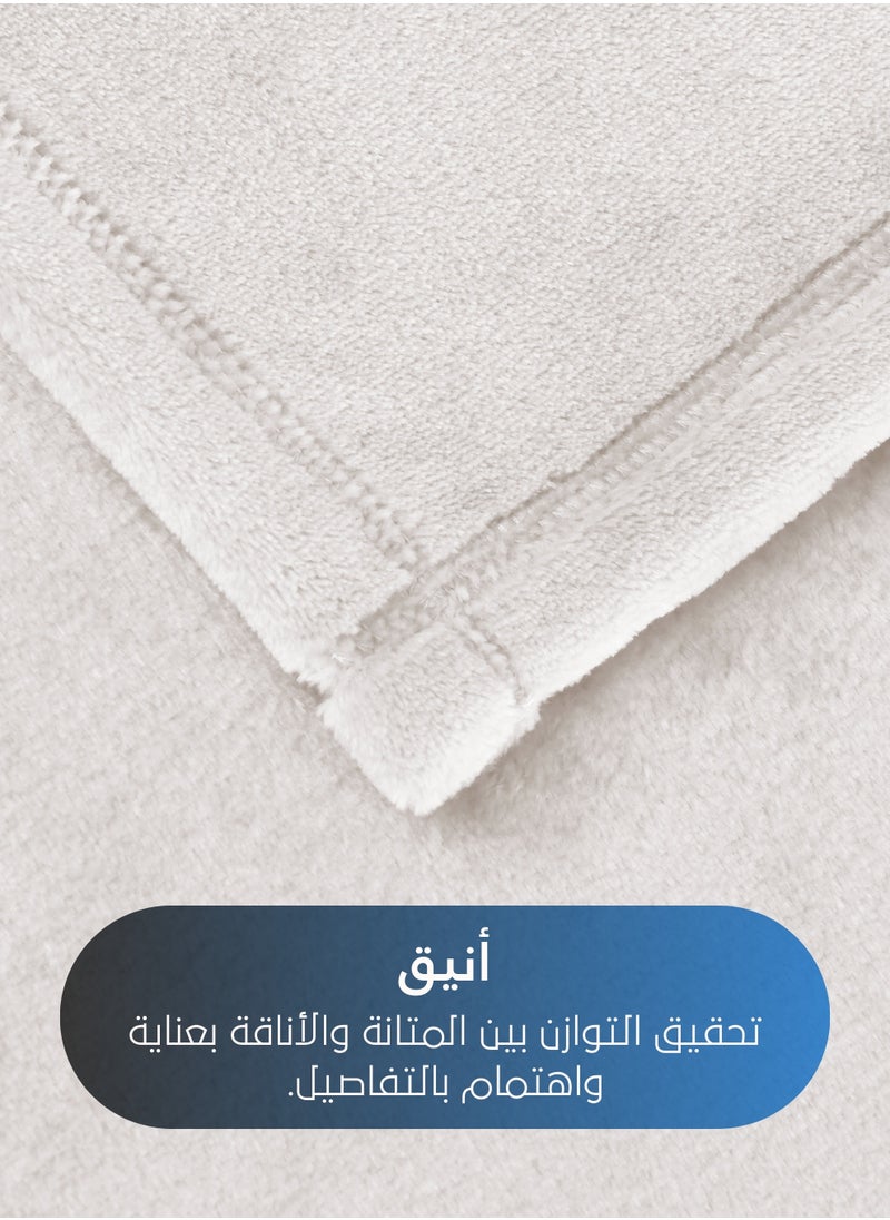 Master Home Textile Lightweight Velvet Blanket, Mora Series, 350GSM, Single Size 230 x 170 cm, Extra Soft All Season Fleece Blanket, Bed And Sofa Blanket  - Image 3