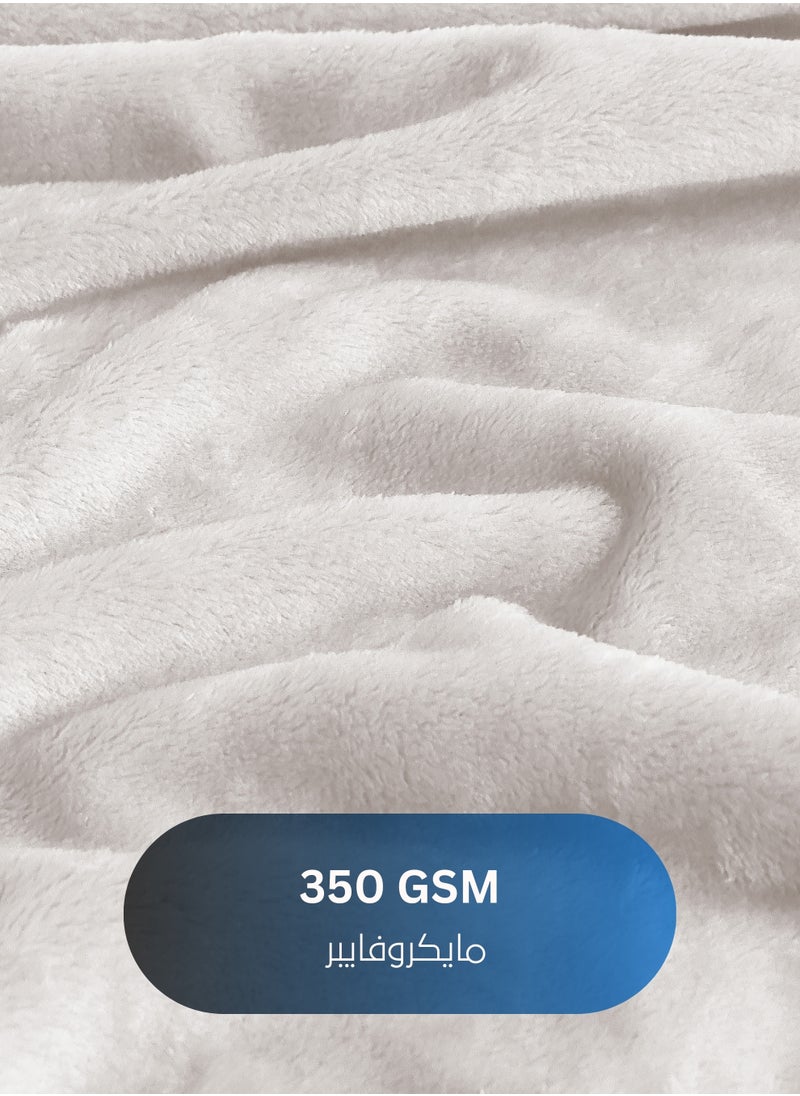 Master Home Textile Lightweight Velvet Blanket, Mora Series, 350GSM, Single Size 230 x 170 cm, Extra Soft All Season Fleece Blanket, Bed And Sofa Blanket  - Image 2