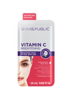 SKIN REPUBLIC Skin Republic Brightening Vitamin C Face Mask, Helps Brighten and Even Skin Tone, For a Radiant Complexion, 25ml  - Image 1