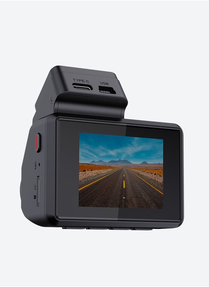 wixsana - Wixsana Dash Cam  with elegant design, supports 4K front camera and 2K rear camera, with G-SENSOR that records vibrations in the event of an accident and saves the recording - Image 1