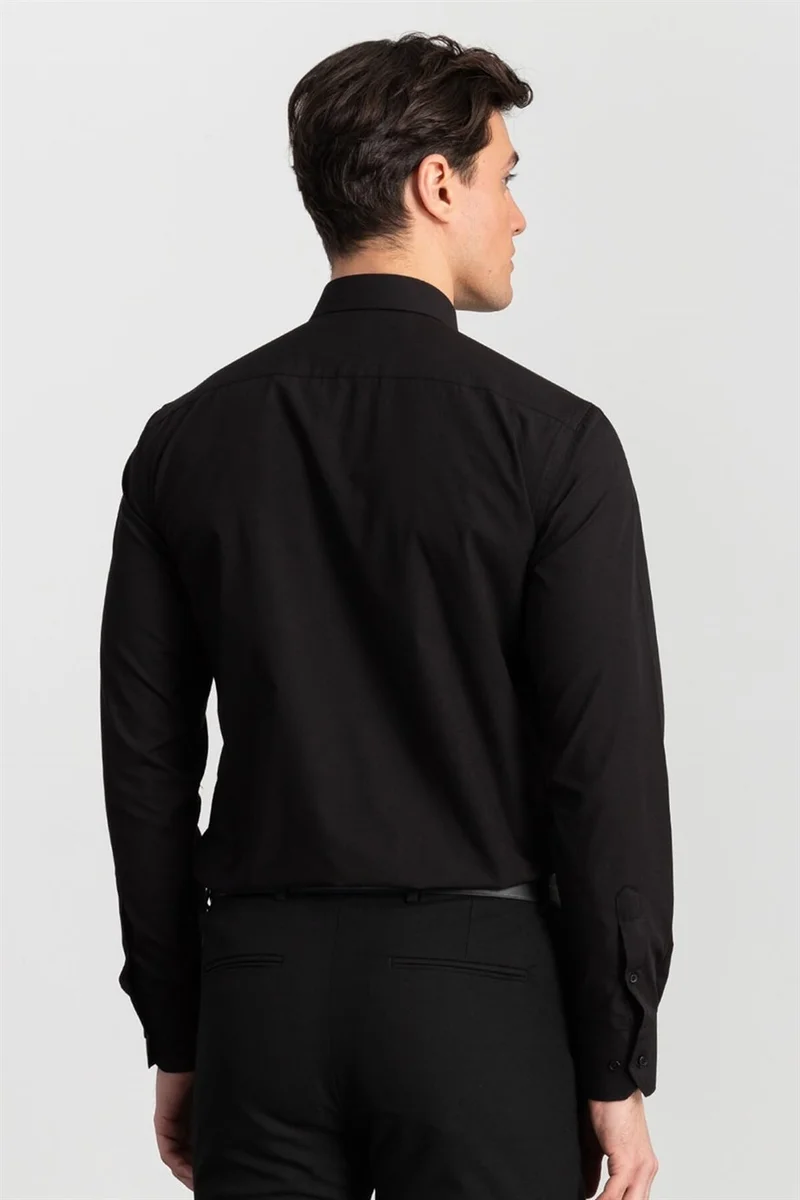 Tudors Modern Slim Fit Poplin Cotton Effect Men's Shirt