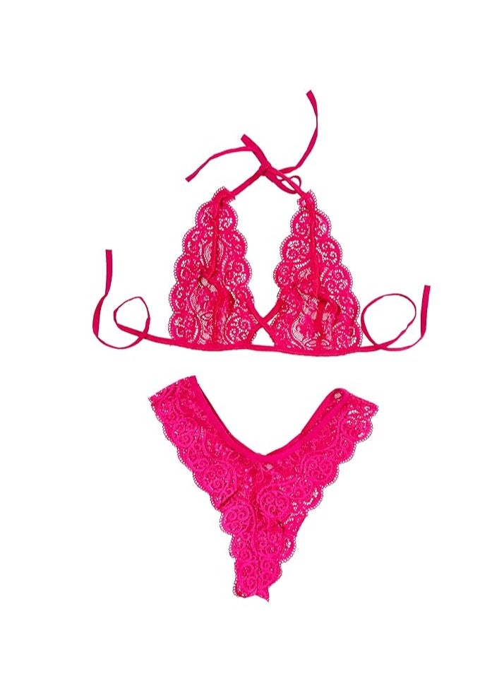 Accessorize Kingdom Accessorize Kingdom Women Nightwear with Lace Lingerie Set  - Image 4