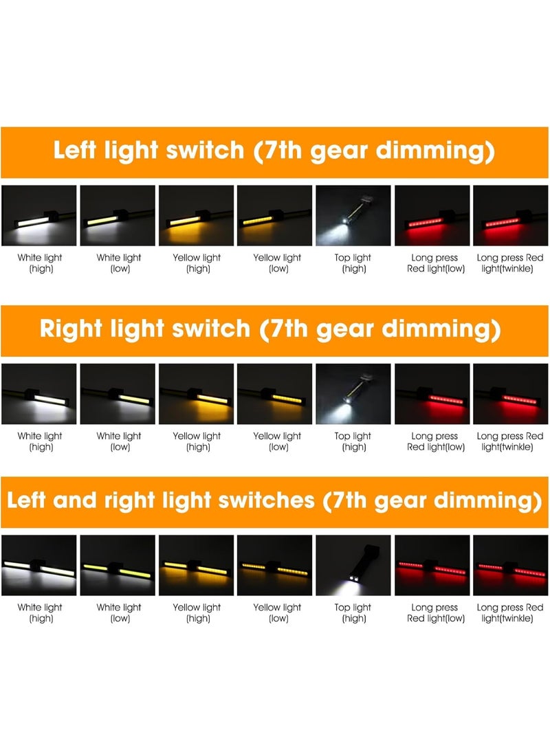 FDTY Portable lighting Light, 180 Degree Folding Magnetic Work Light, 7th Gear Dimming, Portable Magnetic LED Flashlight with Hanging Hook, Handheld USB Rechargeable Power Bank Camping Light - Image 2
