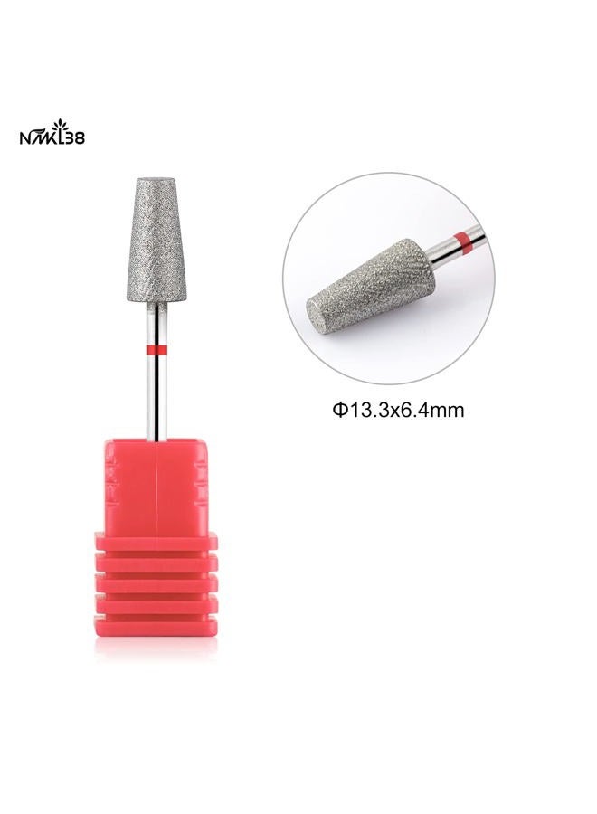 NMKL38 Barrel Diamond Nail Drill Bits Milling Cutter Rotary Cuticle Clean Burr for Nature Nail Drill Machine Accessories (1D-F) - Image 2