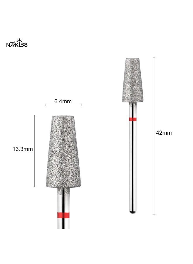 NMKL38 Barrel Diamond Nail Drill Bits Milling Cutter Rotary Cuticle Clean Burr for Nature Nail Drill Machine Accessories (1D-F) - Image 3