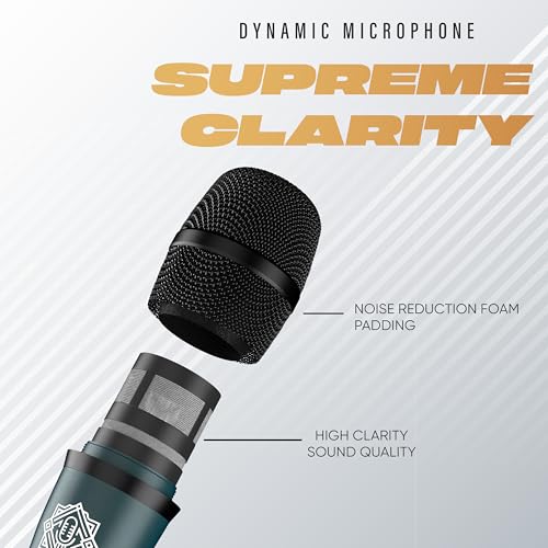 DIGIMORE Professional XLR Dynamic Microphone | Cardioid Pickup | for Vocals, Professional Studio & Live Performance (D-1030) - Image 3