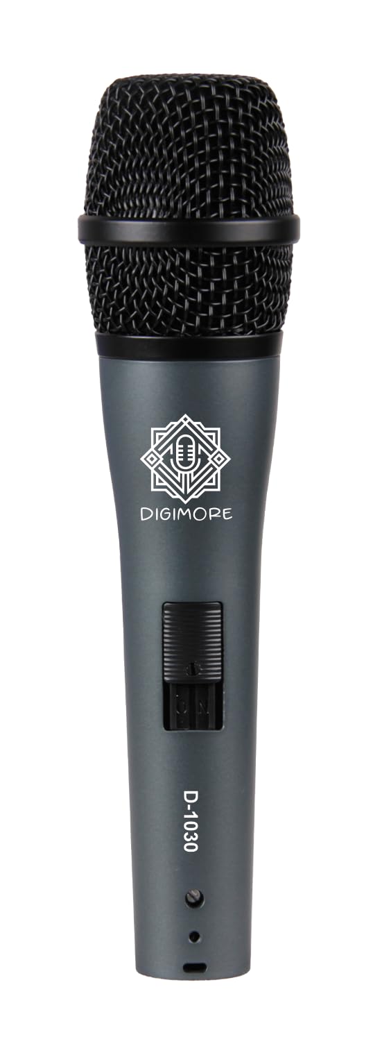 DIGIMORE Professional XLR Dynamic Microphone | Cardioid Pickup | for Vocals, Professional Studio & Live Performance (D-1030) - Image 1