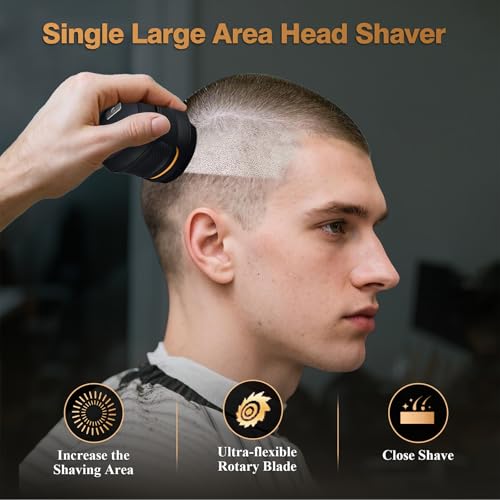 IWEEL Head Shavers for Bald Men Magnetic Electric Razor Rechargeable Head and Face Shaver for Men Beard Trimmer IPX7 Waterproof Wet/Dry Bald and Skull Shavers Cordless Grooming Kit for Travel Home - Image 3