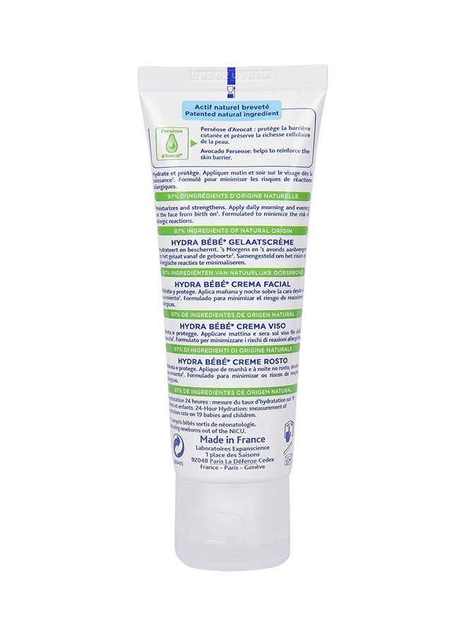 Mustela Pack Of 2 Hydra Bebe Baby Facial Skin Cream - 40ml - Image 2