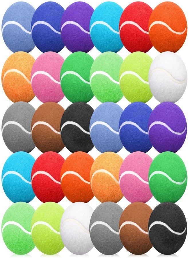Yunsailing 15 Pcs Dog Tennis Balls Bulk 2.5 Inch Tennis Balls for Dogs Colored Mini Pet Toy Bulk for Large Medium Small Puppy Training Exercis - Image 1