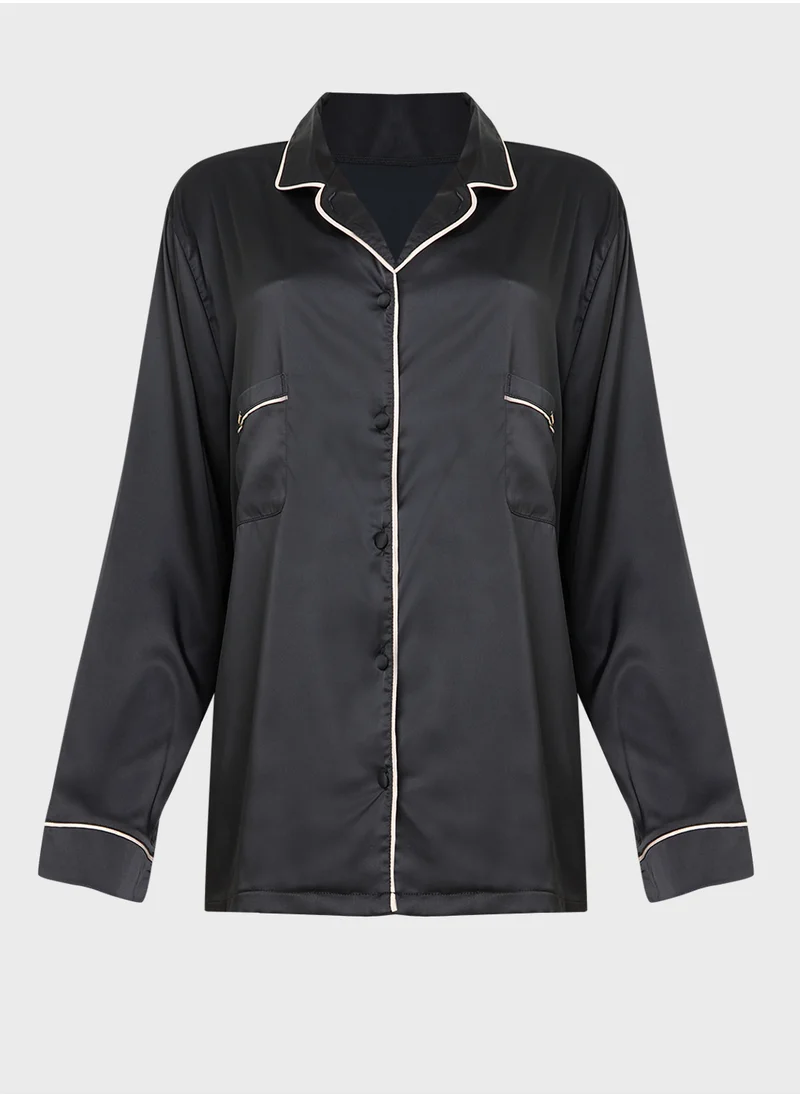بلوبيلا Pocket Detail Shirt & Pyjama Set