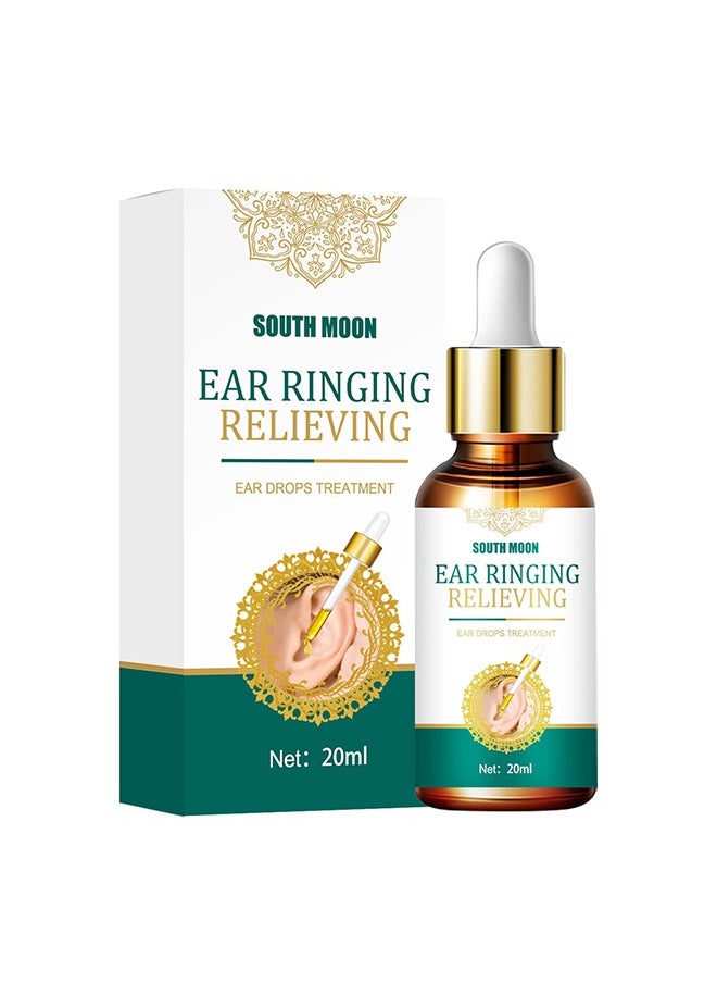 SOUTH MOON Tinnitus Relief for Ringing Ears, Natural Herbal Formula Ear Ringing Relief Drops, Tinnitus Oil Effectively Relieve Earache and Improve Hearing -1pcs  - Image 1