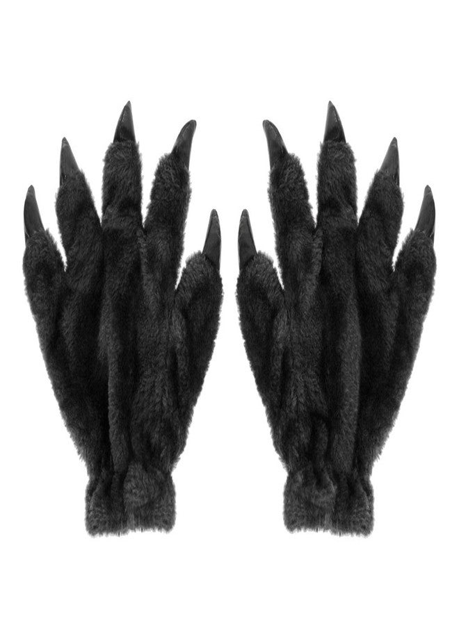 Ylucky Halloween Xmas Claw Gloves Animal Cosplay Costume Hand Warmer Mittens Bear Dinasour Cat Wolf Paw Gloves - Image 3