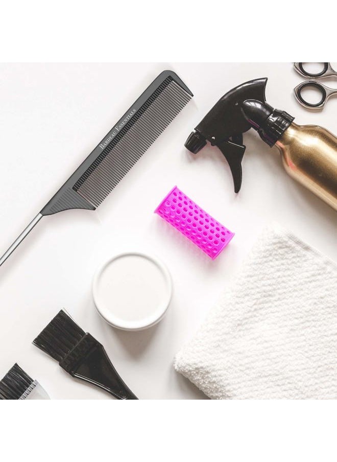 Bardeau Essentials - Professional 8.8 Inch Tail Comb - Black Carbon Fiber And Stainless Steel Pintail - Anti Static And Heat Resistant Teasing Lightweight Comb For All Hair Types - Image 1