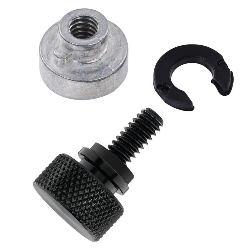 Amazicha Black Seat Quick Stainless Steel Mount Bolt with Nut Kit Compatible for Harley Sportster Dyna Touring 1996-2025 - Image 1