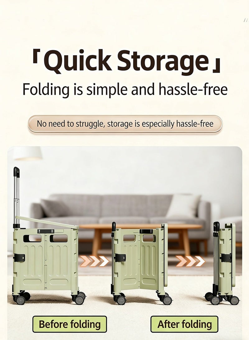 Goodly Multipurpose foldable storage cart, multipurpose home storage box, portable foldable shopping cart, camping cart - Image 3