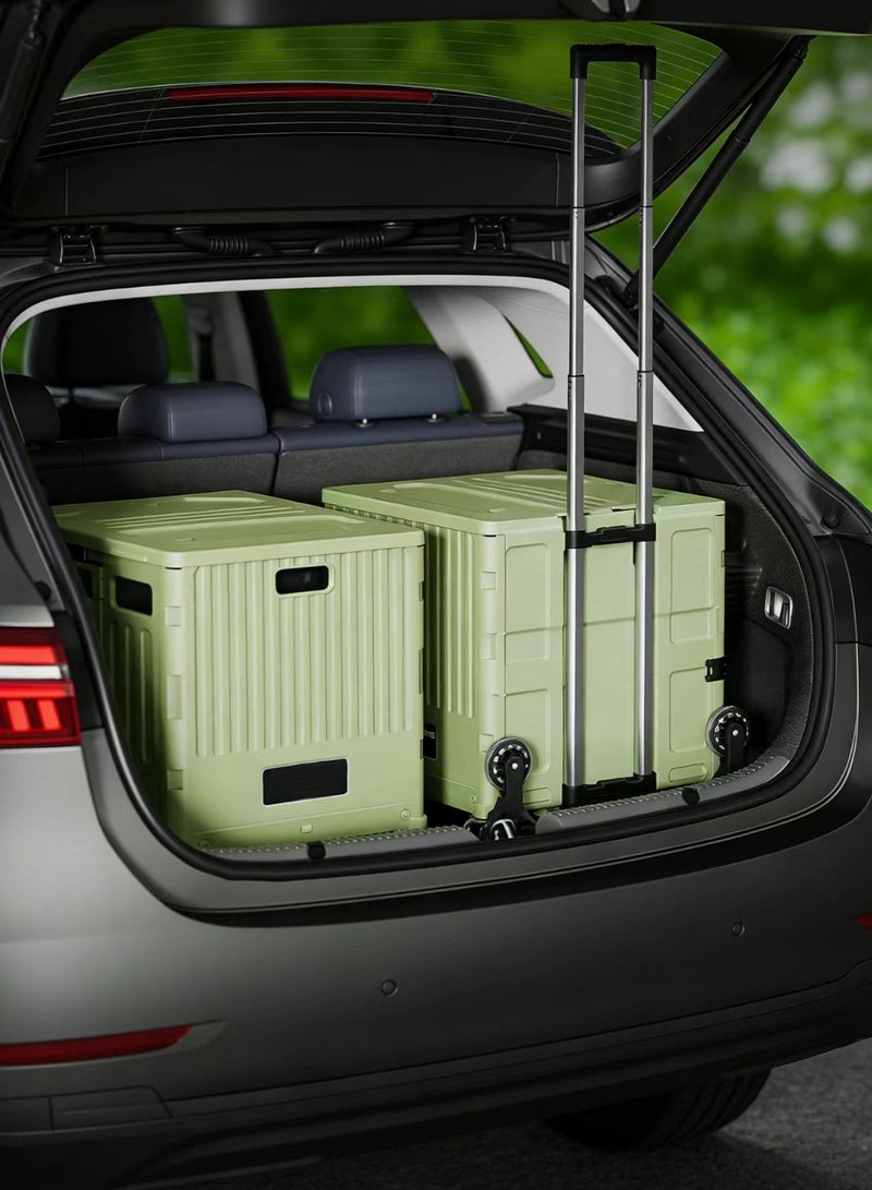 Goodly Multipurpose foldable storage cart, multipurpose home storage box, portable foldable shopping cart, camping cart - Image 4