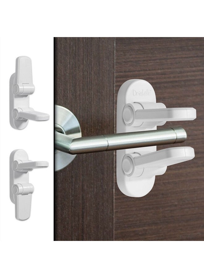 Driddle 2 Pack - Door Lever Baby Safety Lock - Baby Proofing - Prevent Little Kids from Opening Doors with A Child Proof Door Handle Lock - 3M Adhesive - Driddle - Image 1
