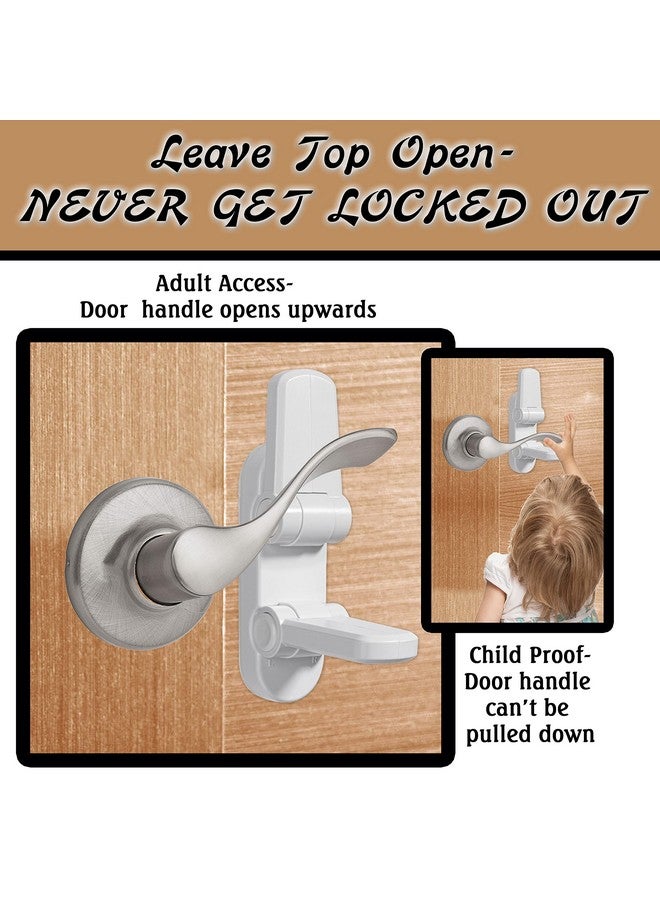 Driddle 2 Pack - Door Lever Baby Safety Lock - Baby Proofing - Prevent Little Kids from Opening Doors with A Child Proof Door Handle Lock - 3M Adhesive - Driddle - Image 5