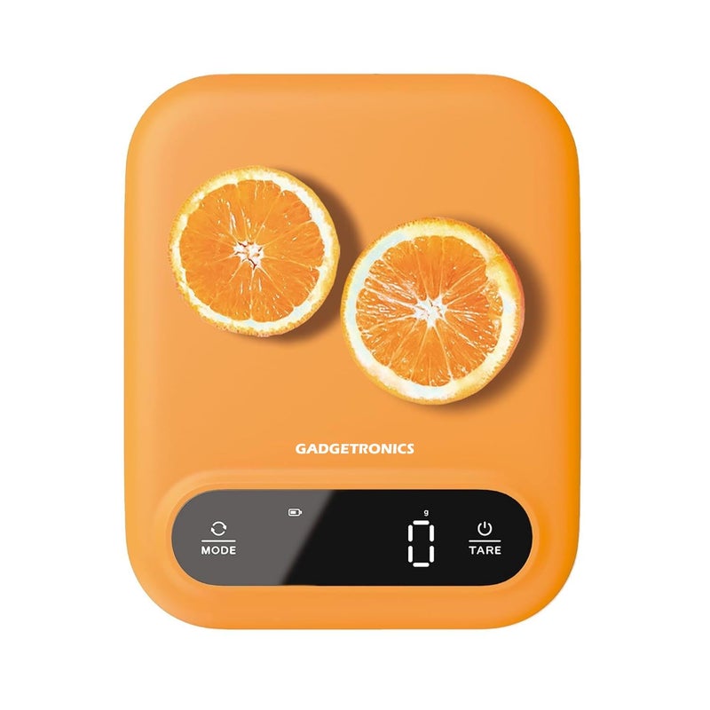 GADGETRONICS Weight Machine for Kitchen Kitchen Food Weighing Scale for Health Fitness Home Baking Cooking with Korean Design Touch Button Tare Function 1 G to 5000 G Batteries Included - Image 1