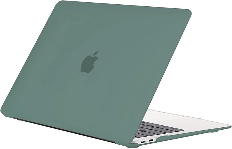 Case Compatible for New MacBook Air 13 inch 2021 2020 2019 2018 Release,M1 A2337 A2179 A1932 with Retina Display Touch ID,Air 13.3 Laptop Protective Plastic Hard Shell Cover,Matte Surface,Green - Image 1