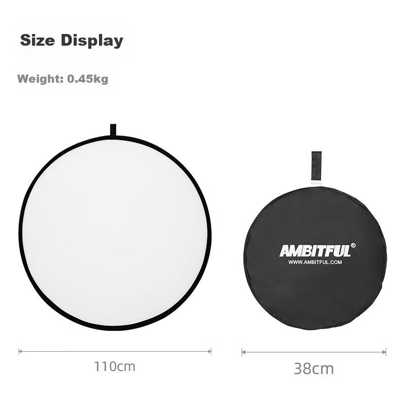 JD Jing Zao AMBITFUL Circular Softbox 60cm Foldable Light Modulator for Photography, Outdoor Portrait Lighting, Portable Equipment for Video And Photography Fill Light - Image 2