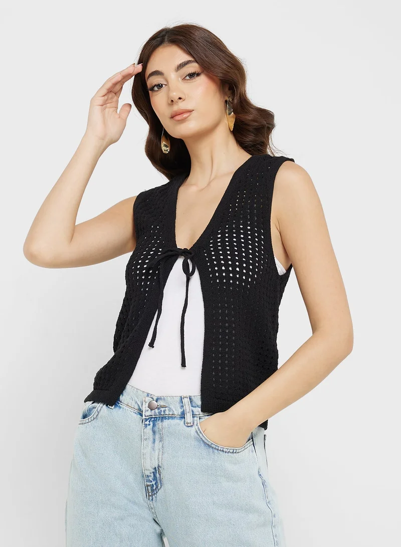 اونلي فيست محبوك بربطة أمامية