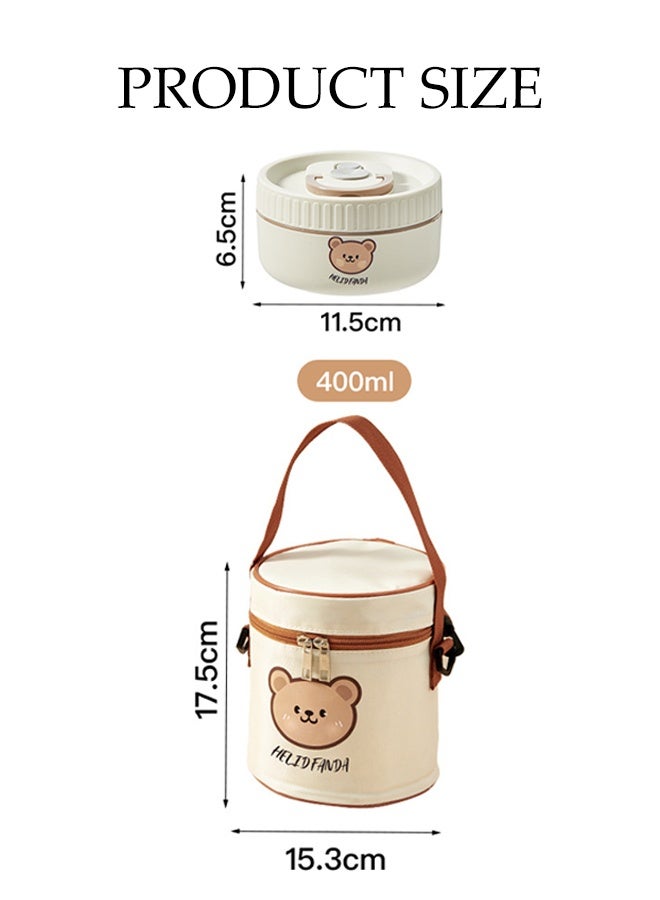 DUNISO 2 Pack Stainless Steel Insulated Lunch Box Leakproof Bento Box Set with Lunch Bag 2 Tiers Bento Boxes Portable Food Container Reusable Bento Lunch Box for School Office Camping Outdoor， Microwaveable Safe - Image 4