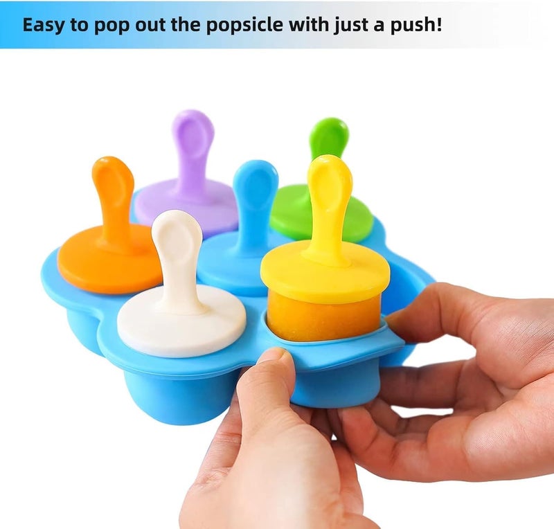 Stewit مجموعة قوالب مصاصة سيليكون قابلة لإعادة الاستخدام - صانع كولفي ممتع للأطفال والبالغين | سهل الإخراج ولون أزرق زاهي (قطعة واحدة) - Image 2