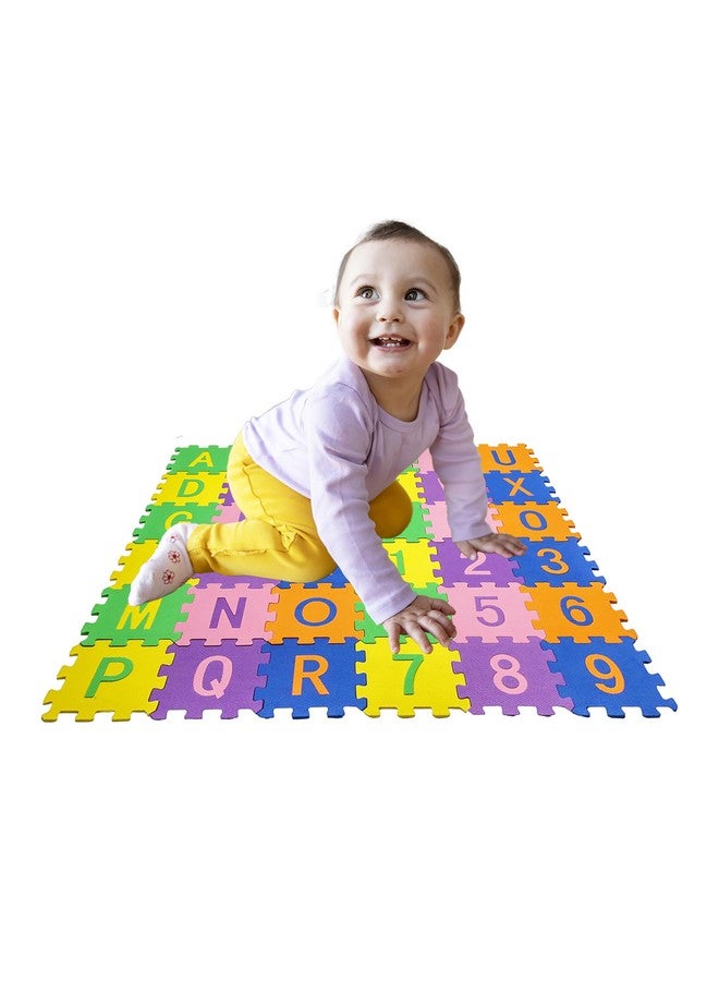 VGRASSP 36 Pieces Alphabet & Number Floor Mats for Kids, Puzzle EVA Foam Mat for Children Above 2 Years - Image 2