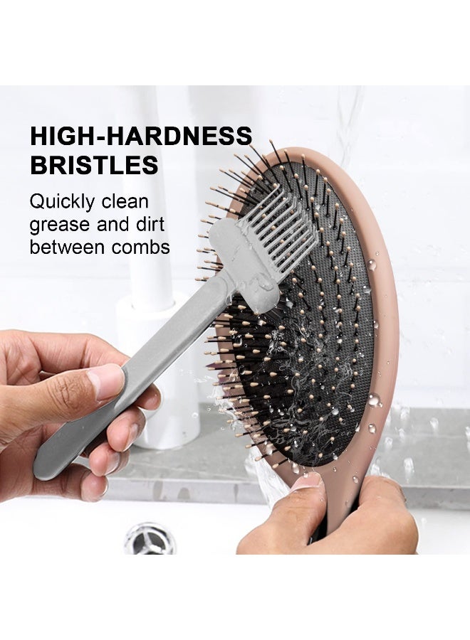 RHOS 2in1 Hair Brush Cleaning Tool  Comb and Brush Cleaner for Removing Hair Dust from Home and Salon Use 1 Pack  Gray - Image 4