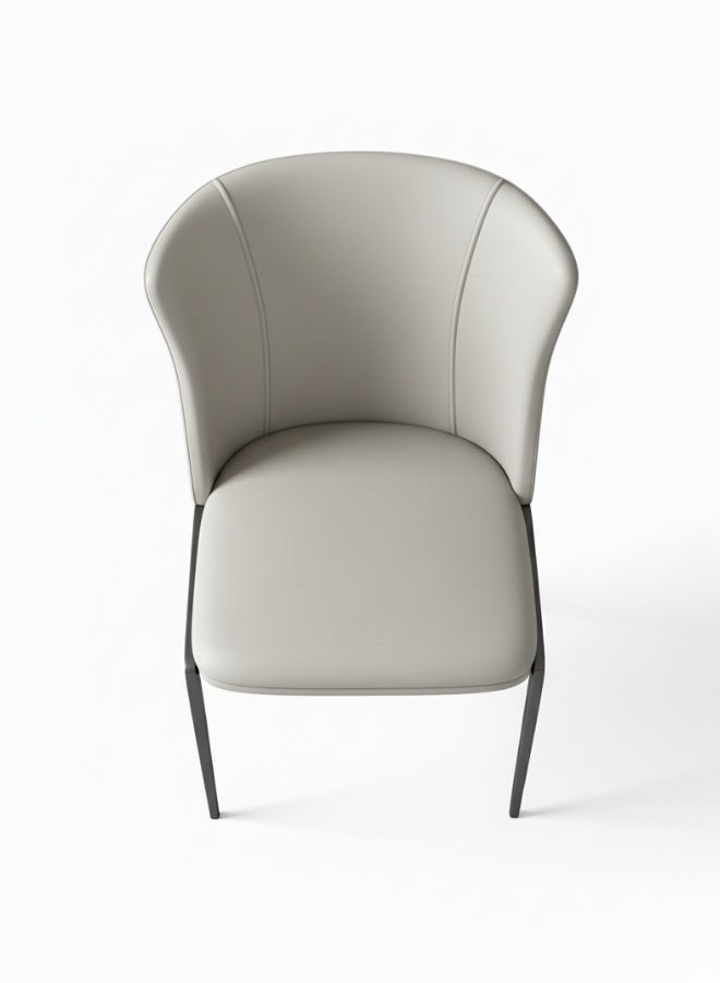 Neo Front Modern Dining Chair with PU Leather and Carbon Steel Legs DB-C029B 53*64*80 cm - Image 5