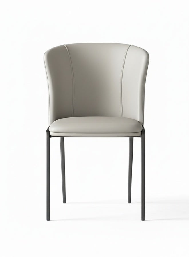 Neo Front Modern Dining Chair with PU Leather and Carbon Steel Legs DB-C029B 53*64*80 cm - Image 2