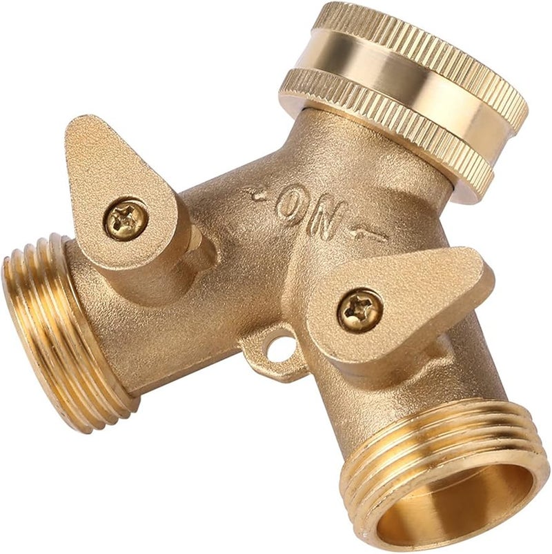 Fydun 2 Way Valve Splitter Garden Hose Connector 3 4 Inch European Thread Multiple Outlets - Image 3