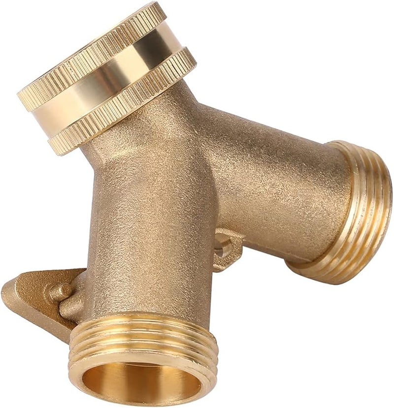 Fydun 2 Way Valve Splitter Garden Hose Connector 3 4 Inch European Thread Multiple Outlets - Image 2