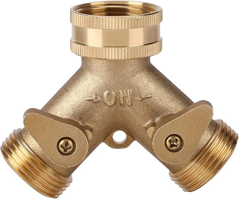 Fydun 2 Way Valve Splitter Garden Hose Connector 3 4 Inch European Thread Multiple Outlets - Image 4