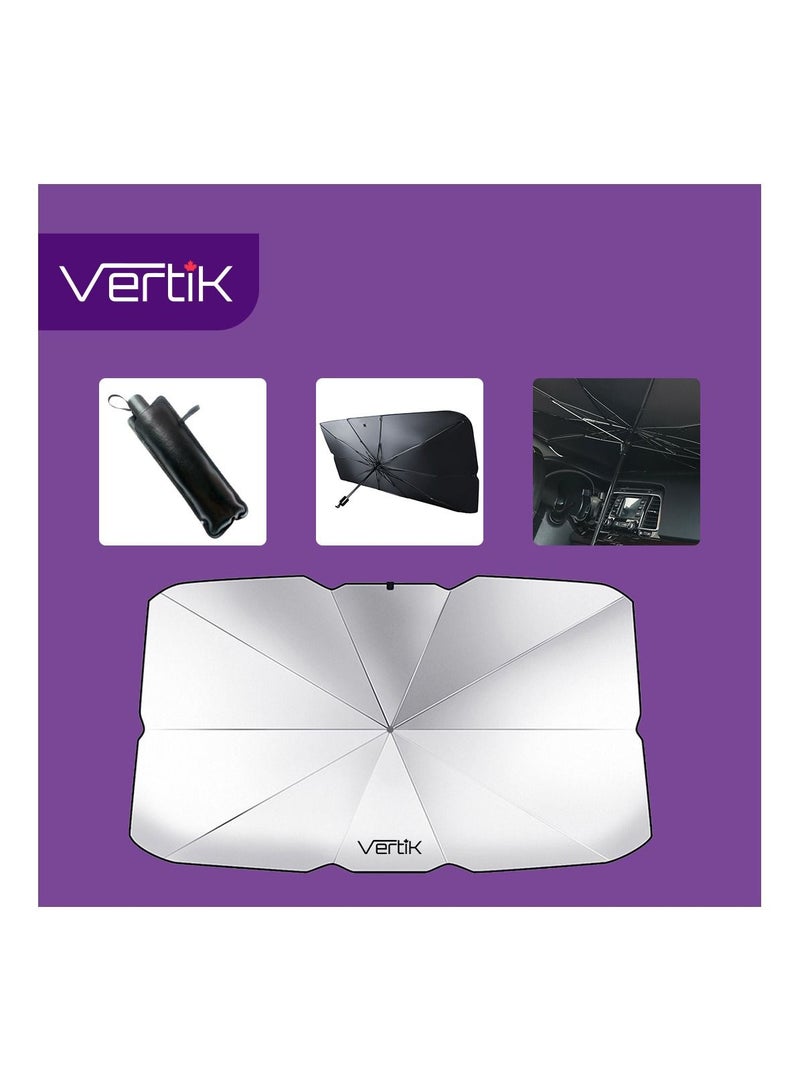Vertik Folding canopy cover for the windshield of the car to keep your car cool and protect it from damage, can be used to protect against heat and UV rays - Image 5