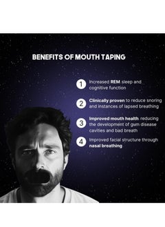 OTTO 30 Pack Anti-Snoring Mouth Tape Strips - Ultra Breathable & Hypoallergenic for Sleeping, Sports - Upgraded Adhesive, Gentle Comfort, Secure Night Hold  - Image 2