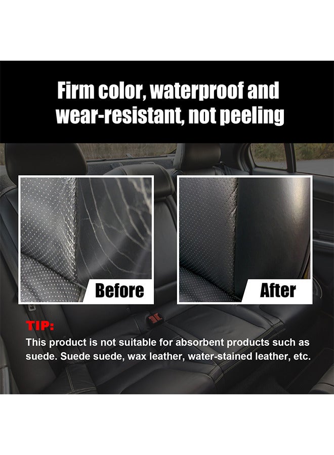 رايهونغ طقم إصلاح الجلد، طقم إصلاح الجلد باللونين الأبيض والأسود، للأثاث، طقم إصلاح الأريكة الجلدية المقاومة للماء، مزيل البقع ومزيل البقع للخدوش على الكرسي، جل إصلاح الجلد متعدد الأغراض - Image 5