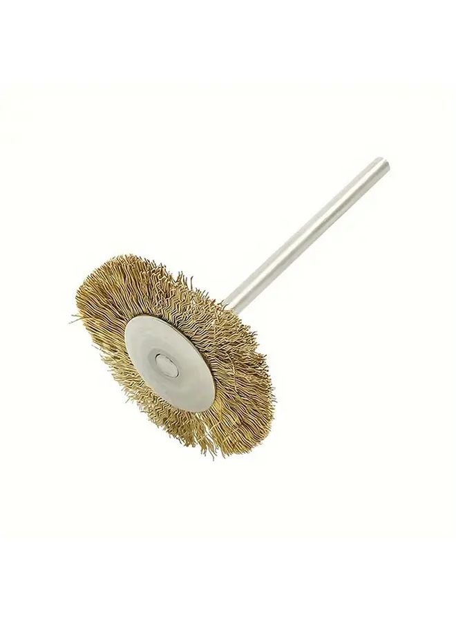 20pcs Brass T Shape Scratch Wire Brush Set 1 Inch Diameter For Rotary Tool Polishing - Image 5