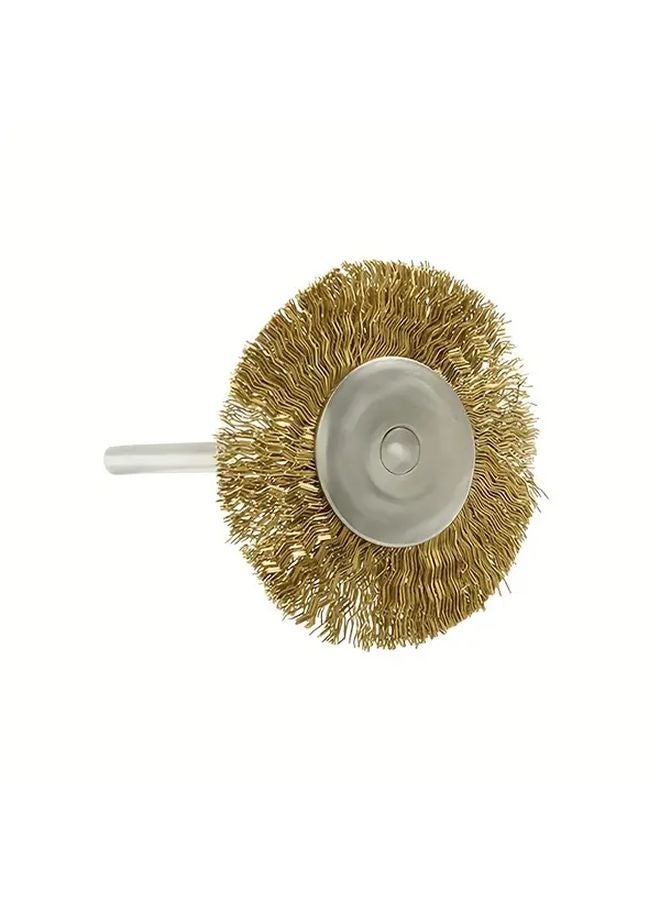 20pcs Brass T Shape Scratch Wire Brush Set 1 Inch Diameter For Rotary Tool Polishing - Image 4