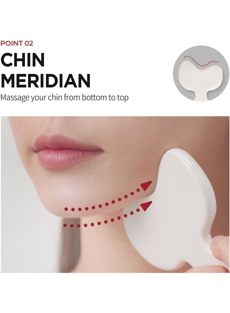 SOLARAE Gua Sha Massage Tool, Body Massage Tool, Ceramic Gua Sha, for Promotes Blood Flow Prevents Wrinkles Removes Toxins, Facial Massager - Image 3