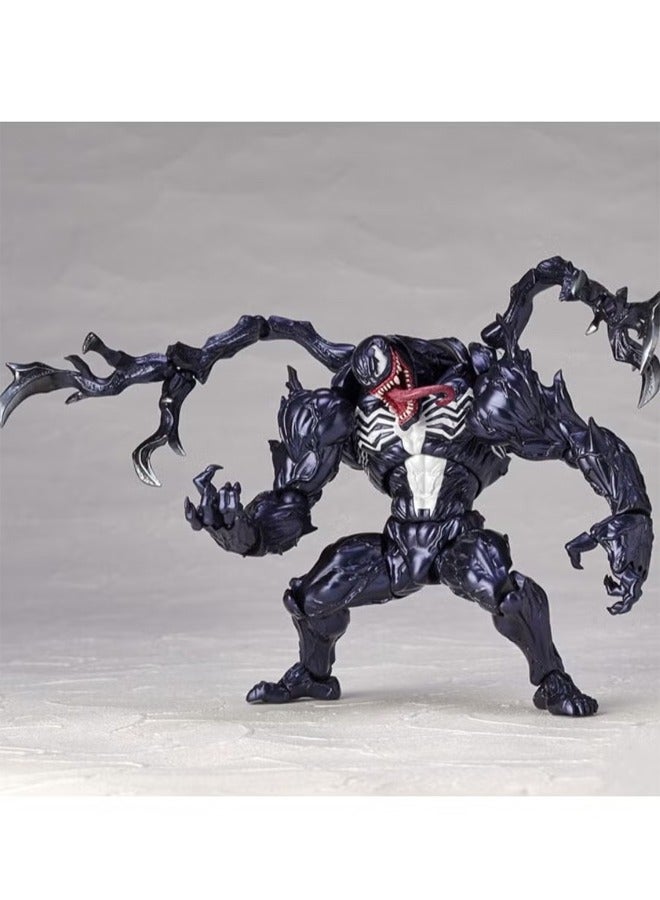 Venom Figure, Black Venom Action Figure with Base, Super Collectible Model Statue Figure Toy - Image 4