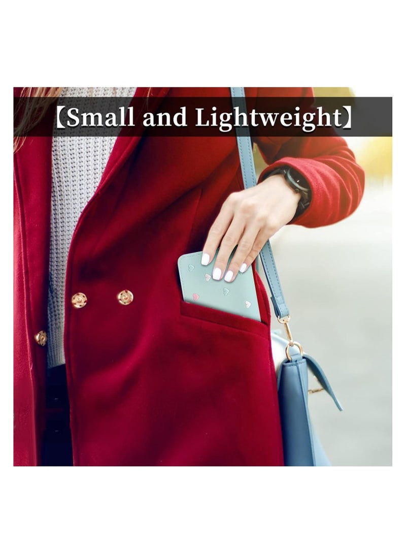 SOLARAE Ladies Purse Wallet, PU Leather Purse Lady Credit Card Holder with Star Pendant, Solid Color Wallet - Image 3