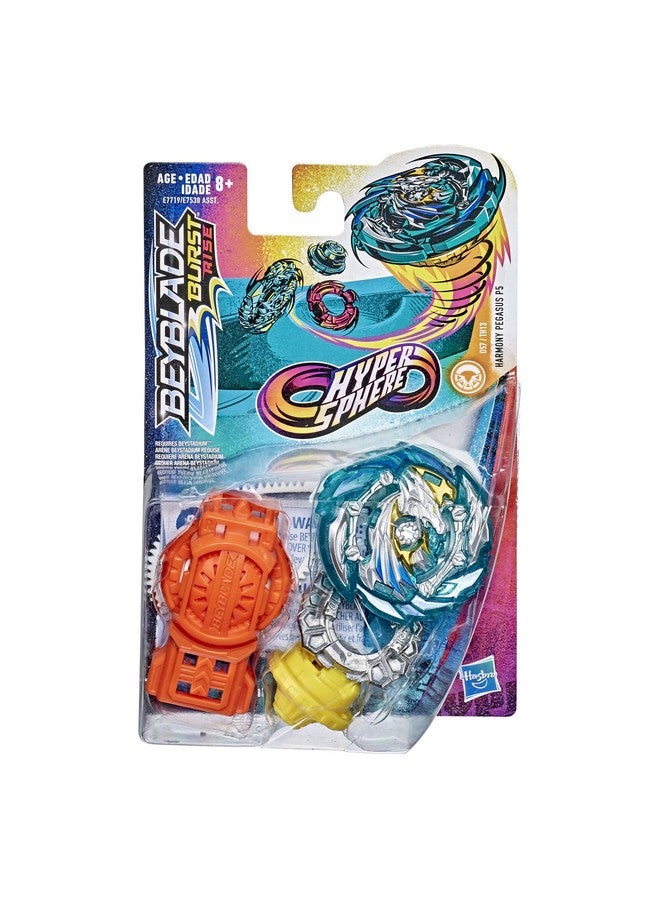 Beyblade Burst Rise Hypersphere Harmony Pegasus P5 Starter Pack - Stamina Type Battling Top Toy and Right/Left-Spin Launcher, Ages 8 and Up - Image 2