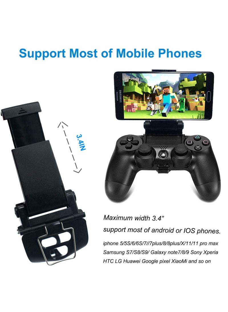 Y&D - Phone Clip for PS4 Controller Holder, Mobile Game Adjustable Holder Smart Controller, Playstation4 Remote Play - Image 1