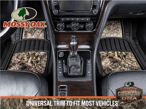 Mossy Oak Camo Trimmable Floor Mats - All Weather Protection - Trim to Fit for Car, SUV, Van, Trucks - Official Licensed Product (4 Pcs) - Image 2